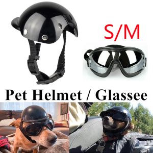Glassee Plastic Adjustable Motor Bike Cycling Safety Helmet W Pet Dog/Cat Hat