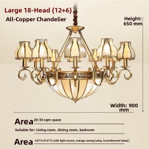 GELAIYA | Dual Function Sub-parent Chandelier Copper