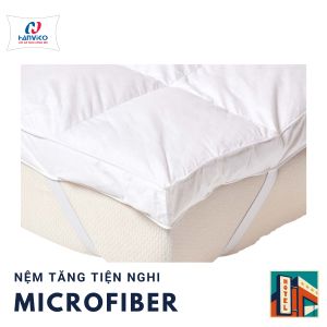 Topper nệm tăng tiện nghi HANVICO Microfiber siêu êm ái Nệm Topper Chống Bám Bẩn 9Cm Nệm Topper Cotton Mỹ Kích Thước Đa Dạng - Lazada