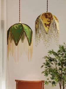 SANGEJIANGREN | Vintage Tassel Fabric Indoor Lamp