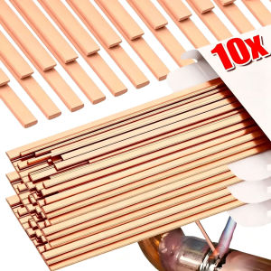 Flat Brass Welding Rod Phosphor Copper Brazing Soldering Rod Air Conditioner Refrigeration Repair Bronze Tube Welding Stick