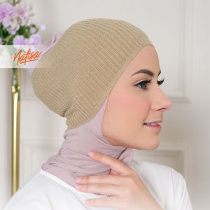 Nafisa Ciput Rajut Umi - Inner Rajut 1 Warna Polos Bahan Premium