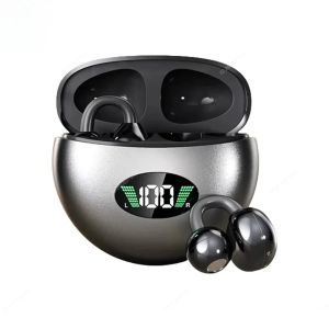 Premium Clip-On Bluetooth Wireless Earbuds Built-in Microphone Immersive Sound Long-Lasting Batter Sports-Fit Headphones
