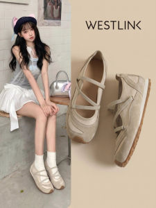 Vintage Ballet-Style Mary Jane Flat Slip-On Shoes