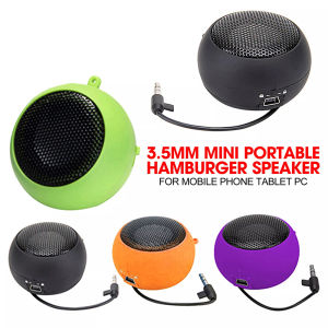 3.5MM Portable Mini Super Bass Colum Speakers Spinner Musical Stereo Audio For Mobile Phone Tablet Hamburger Speaker ﻿