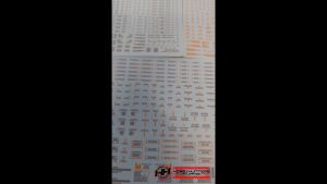 Delpi Decal 1/144 Mechanical Caution Waterslide Decals for Gunpla / Scale Model Kits