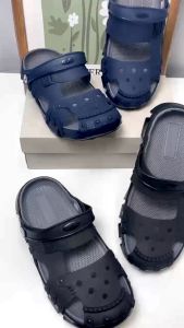 Giày sục cross sandal đi mưa bít mũi nam nhựa EVA siêu nhẹ êm chân chống nước - iDÉP GL039
