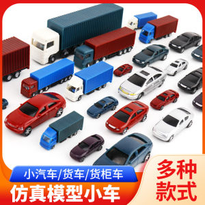 Model Car Plastic Car Multiple Scale Colorful Car DIY Building Model Sand Table Model Material