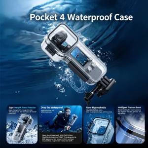 Vỏ Bảo Vệ Chống Nước DJI Osmo Pocket 4 Khả Năng Lặn Dưới Nước 50m Phụ Kiện Máy Quay Video Dành Cho Thể Thao & Hành Động