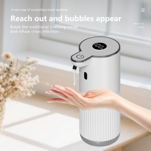 360ML Power Level Digital Display Intelligent Electric Hand Sanitizer Washing Machine Touchless Automatic Senor Soap Dispenser