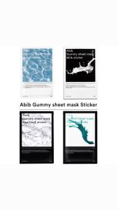 Abib Gummy Sheet Mask 1Box 10pcs （Aqua/Madecassoside/Milk/Heartleaf/Hyaluron)