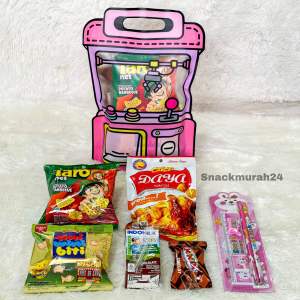 SET Hampers Claw 02 Bingkisan Ulang Tahun READY SELALU Tas Ziplock Souvenir Snack Makanan Ringan Anak Anak dengan Mainan Sudah Termasuk Isi Nya
