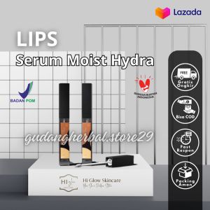 {Bisa COD} LIP SERUM MOIST HYDRA/Serum Bibir Mencerahkan Kulit Bibir Hitam |Higlow Skincare BPOM