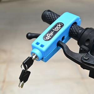 1 Piece Heavy Duty ABS Handheld Anti-Theft Bicycle and Motorcycle Lock Include Key Safe Ride and Motorcycle Security Lock