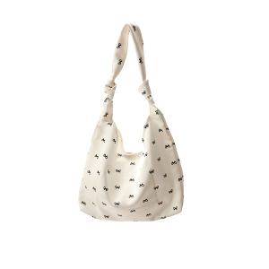 ZAR FENDEN Korean Style Satin Butterfly Single Shoulder Bag Womens New 2025 Lazy Ins Versatile Commuting Underarm Bag