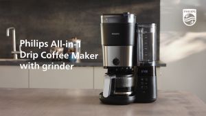 Máy pha cà phê Drip xay và pha tự động thương hiệu Hà Lan Philips HD7900/50 - Công suất 1000W - Hàng chính hãng