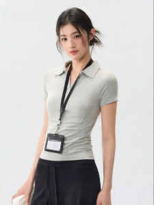 YUANQINVHAI | Breathable Polo Collar T-Shirt Sportswear
