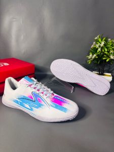 Sepatu futsal SPECS meta XR terbaru white pink fre kaos kaki dan deker