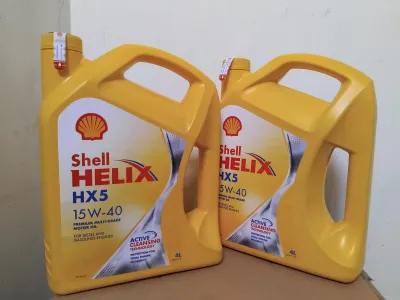 OLI SHELL HELIX HX5 15W-40 4L PREMIUM MULTI-GRADE KEMASAN GALON