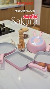 Egg Pan Sakura 19 cm MAXIM Alumunium Die Casting (1091782)