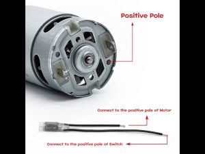 RS550 Motor DC 19500 RPM 21V dengan Dua Kecepatan 12/9 Gigi dan Gear Box Torsi Tinggi untuk Bor Listrik/Obeng High speed Pengganti Bor Baterai Cordless