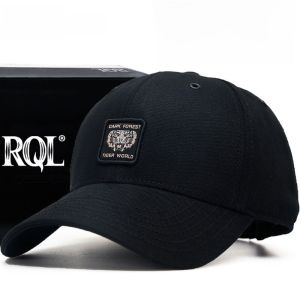 หมวกเบสบอลทรงสี่เหลี่ยมกว้างสไตล์ลำลองสำหรับผู้ชาย ฤดูใบไม้ร่วง/ฤดูหนาว หมวกเบสบอลทรงหัวเข็มขัดสีดำ หมวกหนังสือพิมพ์ลายเสือ หมวกที่สวมใส่สบาย