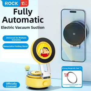 Rock | Electric Lazy Vacuum Adsorption Magnetic Phone Stand Adjustable Cartoon Cute Multi-function Universal