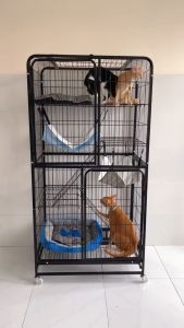[To và Nặng] Chuồng mèo nan ống BigSize với 4 kích thước 1m 1m37 1m56 và 1m68 Hàng Loại 1
