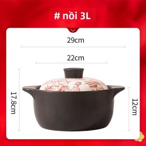 QIANZAO | Nồi Hầm Lớn cho Bếp Gas - Phù hợp cho Soup Cơm và Thịt