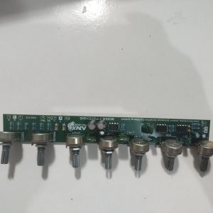 kit mixer 7 potensio IC 741//panpot//monitor//effect//low//middle//high//volume