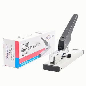 【Free 3 Box Staples】Huapuda Heavy Duty Stapler Up to 120 Sheets Capacity Long Arm Stapler Bookbinding Stapler Office Tools Heavy Duty Stapler