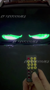 4X4 CAR LORRY 12V-24V DEVIL EYES LED DISPLAY LIGHT REMOTE PHONE APPS DIGITAL PIXEL PANEL TEXT RGB SOFT SCREEN BOARD MATA LAMPU CERMIN  EF PERFORMANCE