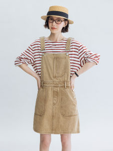 Dotdrobe ชุดเดรสเด็กผู้หญิงแขนกุดคอตตอนยาวพิเศษปรับได้ ทรงเอ ทรงหลวม ฤดูใบไม้ผลิ ฤดูร้อน ฤดูใบไม้ร่วง สีน้ำเงิน/สีบรอนซ์