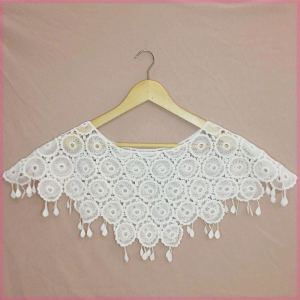 Skirt Outerwear Shawl Womens Pullover Short Summer Small Outerwear Easiest for Match Knitting Cutout Blouse Lace Small Coat