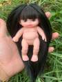 Doll 5in. Búp bê tái sinh 5in đã make up làm tóc. 