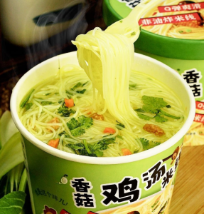 Jamur ayam Tommy garis garis beras tidak pedas bebas masak rebus makanan siap 70g*8   香菇鸡汤米线