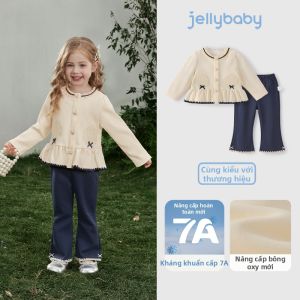 Jelly Baby | Bộ Áo Sweater Phong Cách Pháp Cho Bé Gái Chống Khuẩn
