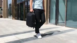 JACKMAN FZ-9007 Tas Ransel Kantor Backpack USB Laptop 14 Inch Travel