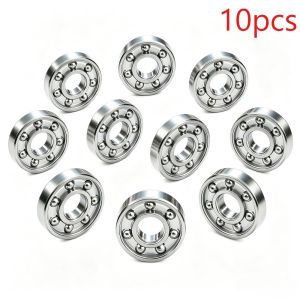 10/20PCS Oil‑Free Extra‑Long Spin 608 Mini Deep Groove Ball Bearing Zinc‑Plated Spinner Fidget Toy Bearing