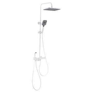 AZOS | White & Golden Copper Constant Temperature Pressure Boost Shower Set