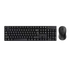 kebidumei | KEBIDUMEI Wireless Keyboard Mouse Kit Portable Keyboard Mouse Combo LED Light USB Silent Button Office Kit Computer Accessories