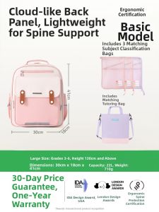Ergonomic Waterproof School Backpack for Students