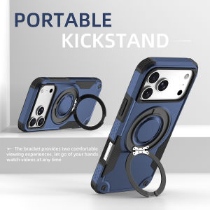 Hybrid Armor 360° Rotation Magnetic Phone Case For Samsung S26 Ultra Galaxy S26 Plus Shockproof Ring Holder Magsafe Cover Funda