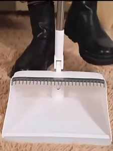 Folding Standing Storage Broom Dustpan Set Comb tooth design dustpan Clean Hair