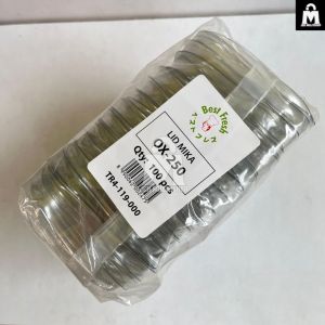 Alumunium foil OX 250 isi 100 pcs plus tutup dan tanpa tutup