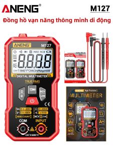 ANENG | ANENG M127 Đồng Hồ Vạn Năng Kỹ Thuật Số Với Dây Kiểm Tra Đầu Dò 1000V 10A AC/DC Điện Áp Máy Kiểm Tra Điện Áp Kẹp Cá Sấu Đa Năng Đầu Kim