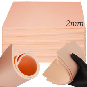 15/8/5/3/1pcs Silicone Tattoo Practice Skin 2MM Fake Skin Double-Sided for Permanent Makeup Training Supply Tattoo Accessories