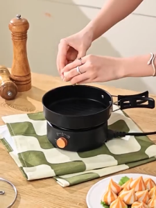 SG Local inventory Portable electric cooker 1.6L split design foldable travel convenient to carry multifunctional cooking household steamer