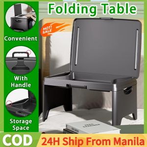 Foldable Laptop Bed Table With Storage Portable Table For Laptop Travel Bed Table Multifunctional Portable Computer Desk Mini Desk Study Table Breakfast Table Portable Mobile Table For Bed Sofa Floor Car