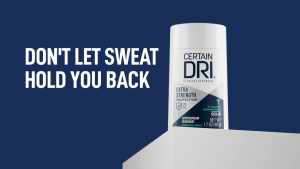 CERTAIN DRI EXTRA-STRENGTH CLINICAL ANTIPERSPIRANT SOLID MAXIMUM SWEAT & ODOR PROTECTION FOR MEN AND WOMEN 49 GRAMS